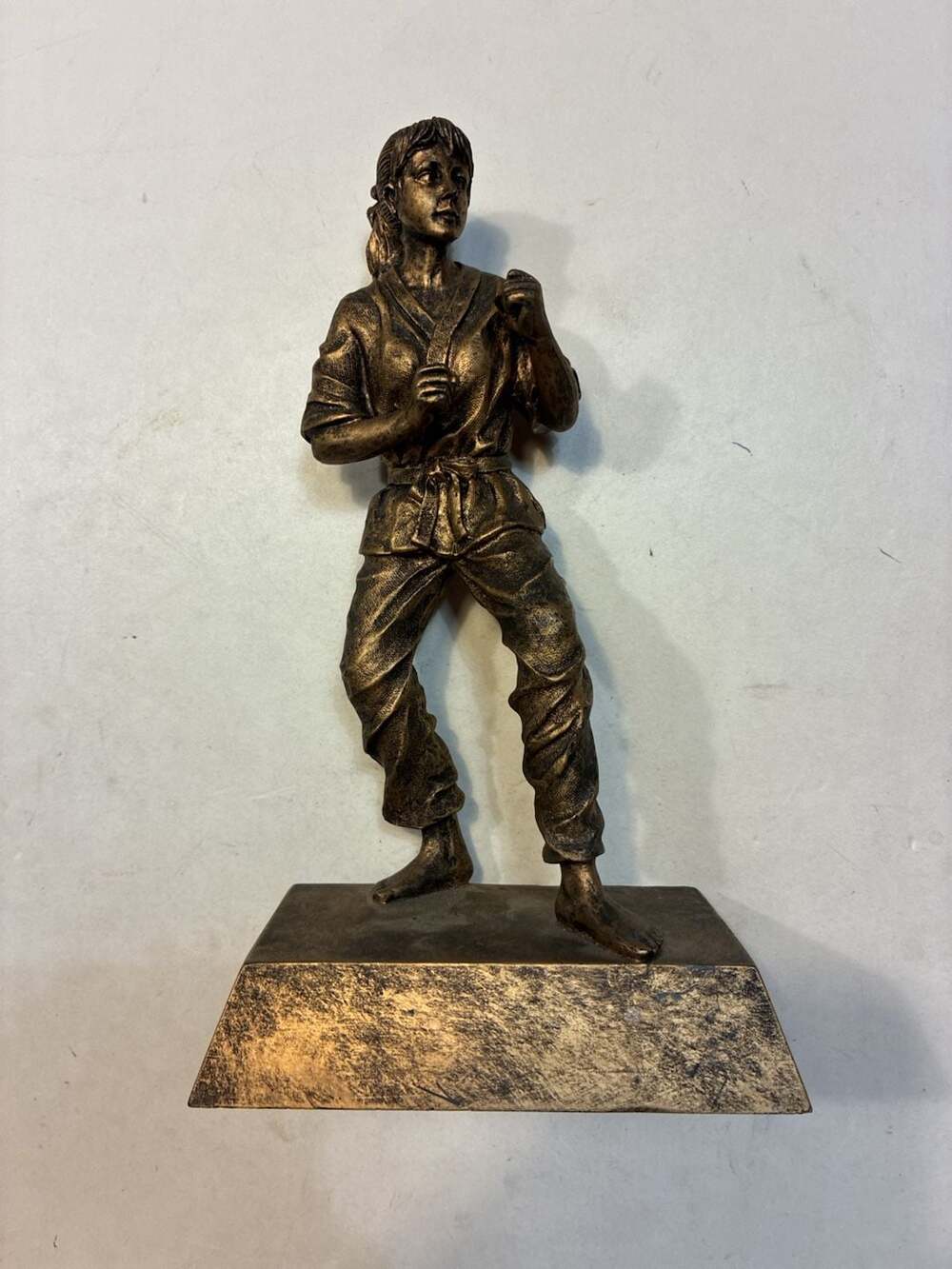 Female Martial Artist Karate Judo Statue Trophy